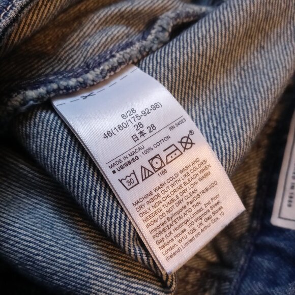 GAP A line denim skirt in medium wash (6/28) - Picture 7 of 13